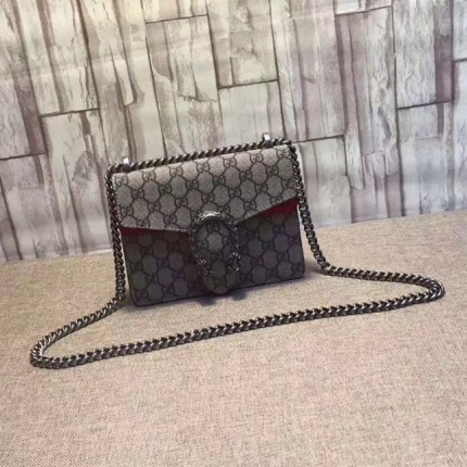 Gucci Dionysus GG Supreme mini bag red canvas 421970-8698