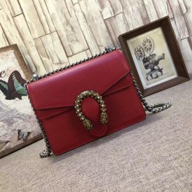 Gucci Dionysus leather mini bag red 421970