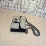 Gucci Dionysus GG Supreme mini bag canvas 421970 with black suede