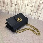 Gucci GG Marmont leather shoulder bag black 431777