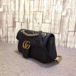 Gucci GG Marmont matelassé shoulder bag small 443497 black