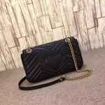 Gucci GG Marmont matelassé shoulder bag small 443497 black