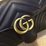 Gucci GG Marmont matelassé mini bag black 446744