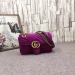 Gucci GG Marmont velvet shoulder bag 446744-5671