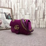 Gucci GG Marmont velvet shoulder bag 446744-5671