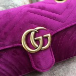 Gucci GG Marmont velvet shoulder bag 446744-5671