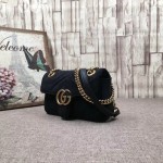 Gucci GG GG Marmont velvet mini bag 446744-1000