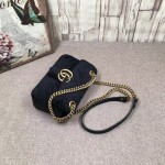 Gucci GG GG Marmont velvet mini bag 446744-1000