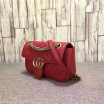 Gucci GG Marmont matelassé mini bag red 446744