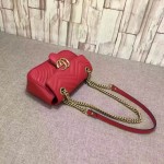 Gucci GG Marmont matelassé mini bag red 446744