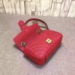 Gucci GG Marmont matelassé mini bag red 446744