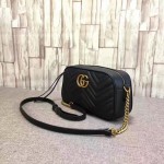 Gucci GG Marmont matelassé shoulder bag small black 447632