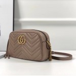 Gucci GG Marmont matelassé shoulder bag small nude-pink 447632