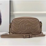 Gucci GG Marmont matelassé shoulder bag small nude-pink 447632