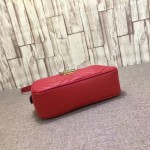 Gucci GG Marmont matelassé shoulder bag small red 447632