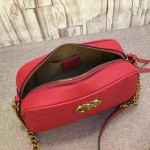 Gucci GG Marmont matelassé shoulder bag small red 447632