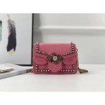 Gucci Broadway velvet mini bag pink 489218