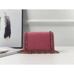 Gucci Broadway velvet mini bag pink 489218