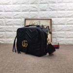 Gucci GG Marmont small shoulder bag black 498100