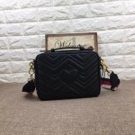 Gucci GG Marmont small shoulder bag black 498100