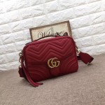 Gucci GG Marmont small shoulder bag red 498100