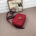 Gucci GG Marmont small shoulder bag red 498100