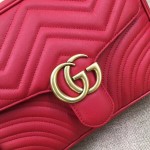 Gucci GG Marmont small shoulder bag red 498100