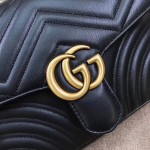 Gucci GG Marmont small top handle bag black 498110