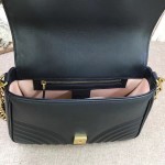 Gucci GG Marmont small top handle bag black 498110