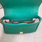 Gucci GG Marmont small top handle bag green 498110