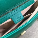 Gucci GG Marmont small top handle bag green 498110