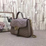 Gucci GG Marmont small top handle bag nude-pink 498110