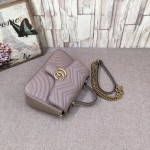 Gucci GG Marmont small top handle bag nude-pink 498110