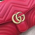 Gucci GG Marmont small top handle bag red 498110