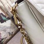 Gucci GG Marmont small top handle bag white 498110