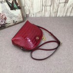 Gucci Ophidia crocodile grain small shoulder bag red 499621