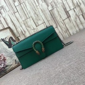 Dionysus GG small shoulder bag green 499623