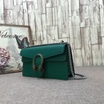 Dionysus GG small shoulder bag green 499623