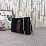 Gucci Ophidia small shoulder bag black suede 503877