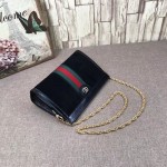 Gucci Ophidia small shoulder bag black suede 503877