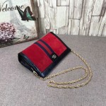 Gucci Ophidia small shoulder bag red suede 503877