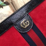 Gucci Ophidia small shoulder bag red suede 503877