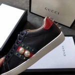 Gucci Ace studded leather sneaker black 431887