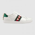 Gucci Ace studded leather sneaker white 431887