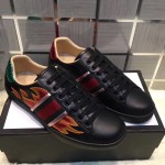 Gucci Ace sneaker with flames black 440724