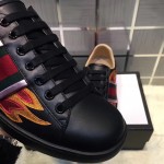 Gucci Ace sneaker with flames black 440724