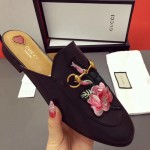 Gucci Princetown leather slipper black 449267