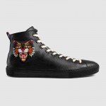 Gucci Leather high-top with appliques sneaker 478180