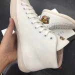 Gucci Leather high-top with tiger white 478337