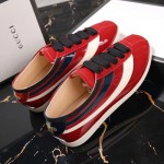 Gucci Falacer patent leather sneaker with Web 483267